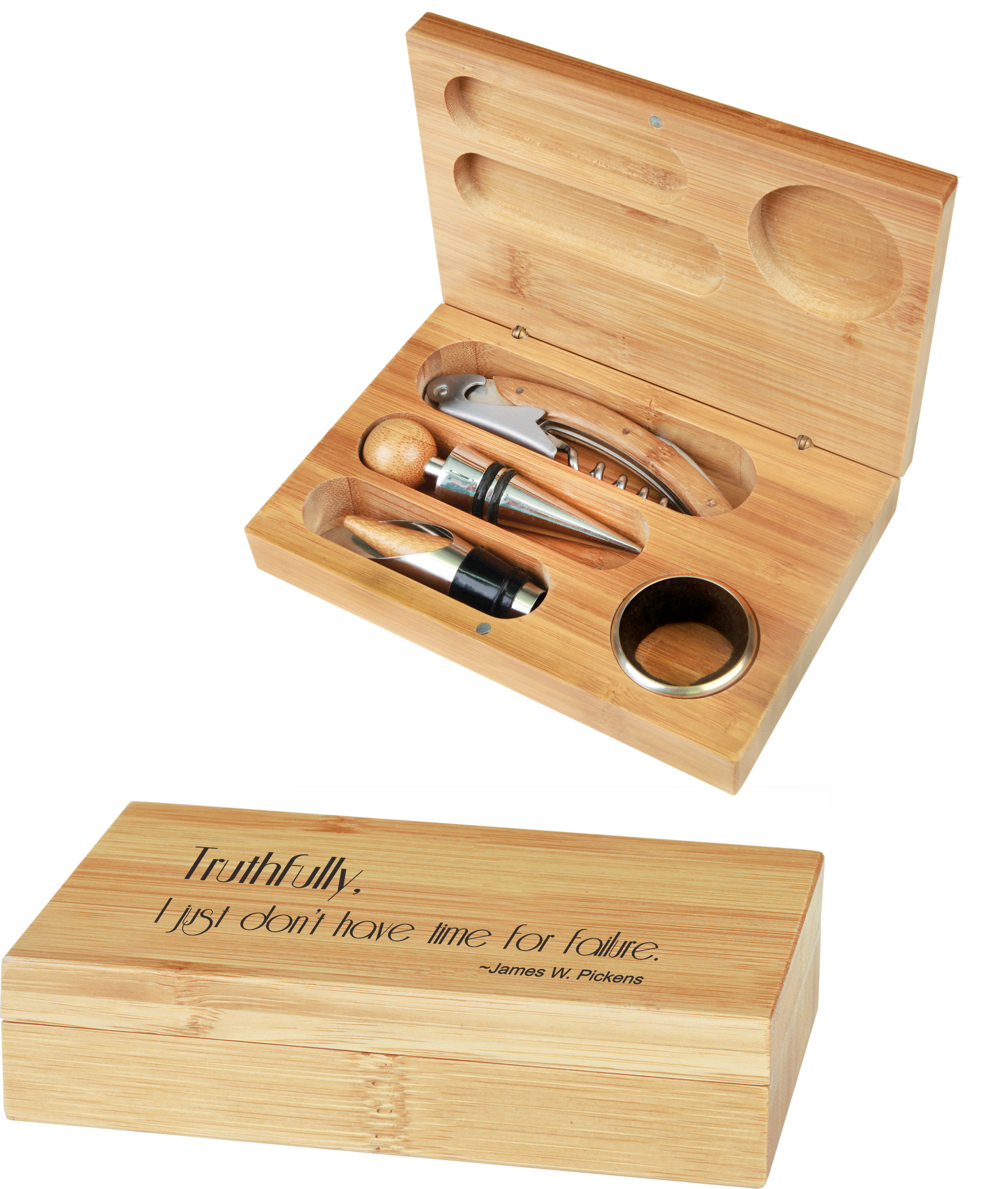 Bamboo Wine Gift Box Set & Accessories